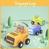 Children's Cartoon Animal Inertia Toy Car Pressing Engineering Vehicle Wholesale