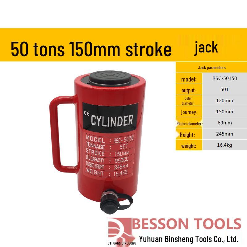 Ultra-thin Hydraulic Jack with Split Cylinder: Short, Long, or Extended Types – 10T, 20T, 30T, 50T, 100T, 200T
