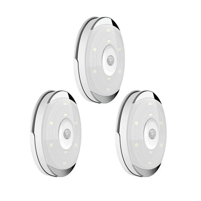 TUBE LUMINEUX Blanc chaud Armoire Placard Lampe De Nuit de Capteur de Mouvement de Pir Lampes LED Puck Lumières Portable Ga