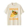 Funny Doner Kebab Graphic T Shirt Unisex Women Casual Cotton Oversized T-shirt Unisex Fashion Vintage Short Sleeve Tees Streetwear