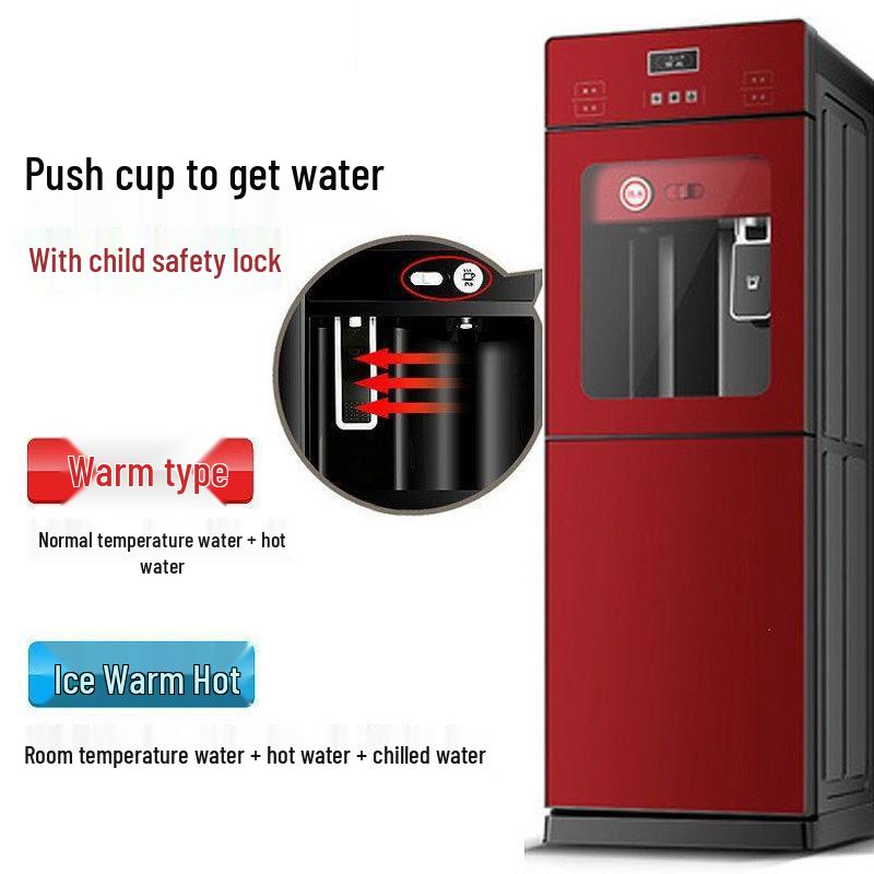 Household Smart Vertical Water Dispenser with Night Light for Hot & Cold Water - Refrigeration & Heating Dual-Use, In Stock with Fast Shipping