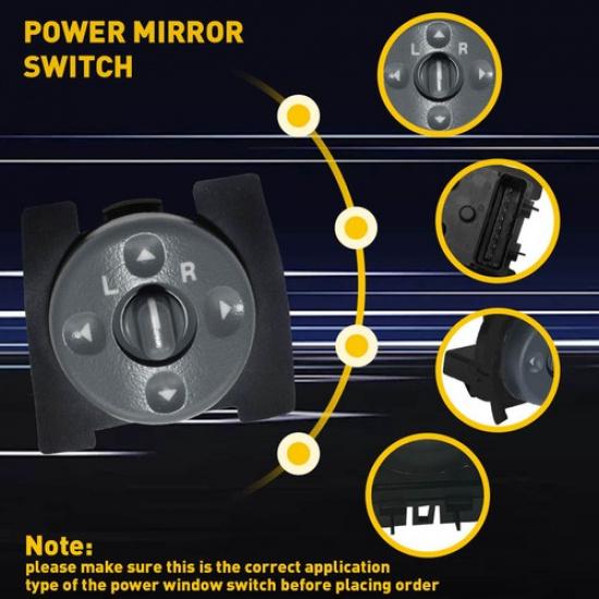 Power Mirror Switch Button For Chevy Truck Astro C1500 C2500 C3500 GMC C1500 EKK