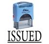 ISSUED Self Inking Rubber Stamp Office Stationary Custom Shiny Stamp