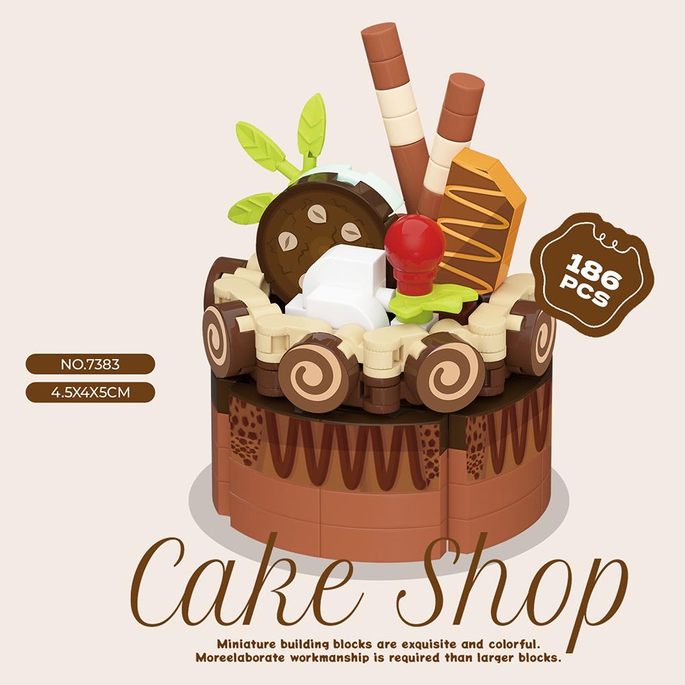 High-Standard-Quality Birthday Present Ideas Self-Assembly Compact Size High-Quality Cake High-Quality Decorations Youngsters High-Quality Building No box