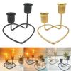 Kerzenständer aus Eisen wertet Schreibtischdekorationen für Valentinstag Weihnachten auf