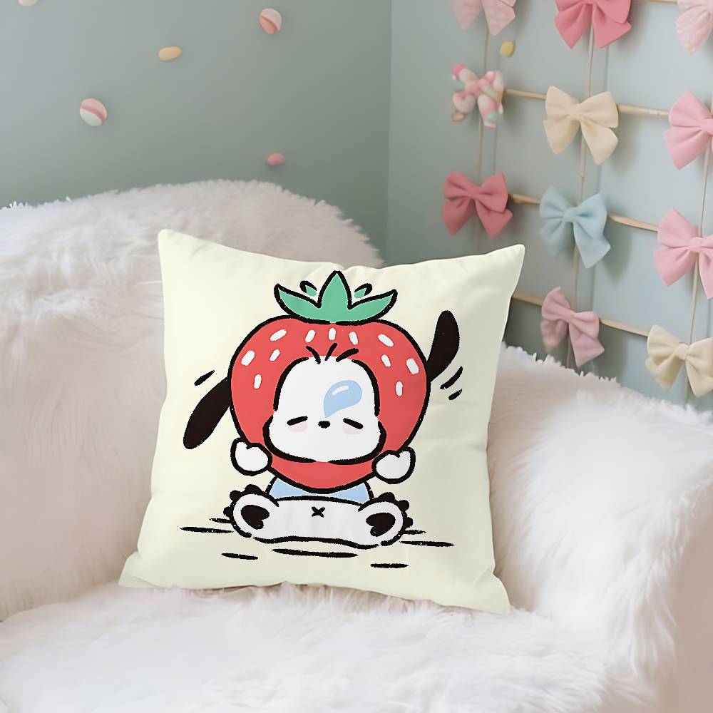 

Cute PPochaccos Case Plush Fabric Soft Pillowcase Double Sided Print Cushion Cover Household Gifts 40x40CM(16x16in)