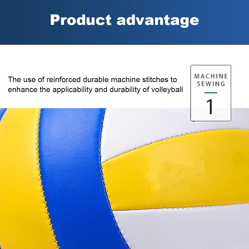 Size 5 Volleyball PVC Volleyball Waterproof Professional Competition Volleyball Recreational Volleyball for Gym Beach