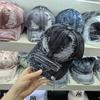 Washed and Broken Tie-dyed Denim Baseball Cap Men's Old Fashion Young Couple Versatile Face Small Casual Cap