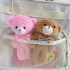 Adorable Plush Teddy Bear Keychain Gift Pink Gray Brown Purple Colors