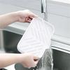 1pc Silicone Soap Dish Short Long Anti-slip Quick Drain Soft Rectangle Multi-functional Soap Holder Tray Box Bathroom Supplies