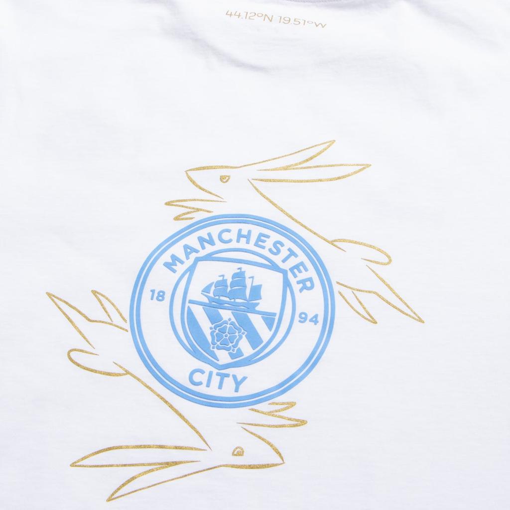 New PUMA MCFC CNY T Shirt Men's White 772350-24