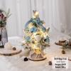 Pink Mini Christmas Tree Ornament - Desktop Simulation Cedar for Home or Window Decoration