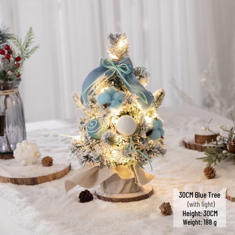 Pink Mini Christmas Tree Ornament - Desktop Simulation Cedar for Home or Window Decoration