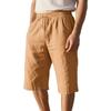 Sommer locker und einfach einfarbig Sieben-Viertel-Hose Baumwolle und Leinen atmungsaktiv lässig Sport Strand Herrenshorts