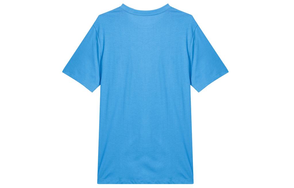 Nike T Shirts Men's Light Photo Blue Crew Neck Moderate Straight Fit FD1245-406