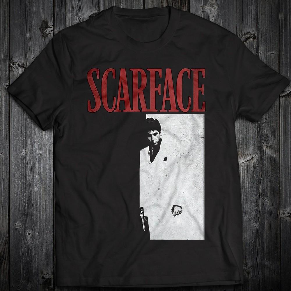 Футболка Scarface Фильм Мон Гангстер Аль Пачино 1983 Криминальный Фильм Тони Монтана Мишель Унисекс Футболка XXXXL