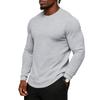 Men's Long Sleeve T-Shirt Casual Crewneck Loose Fit Breathable Versatile Base Layer Top for Commute and Everyday Wear