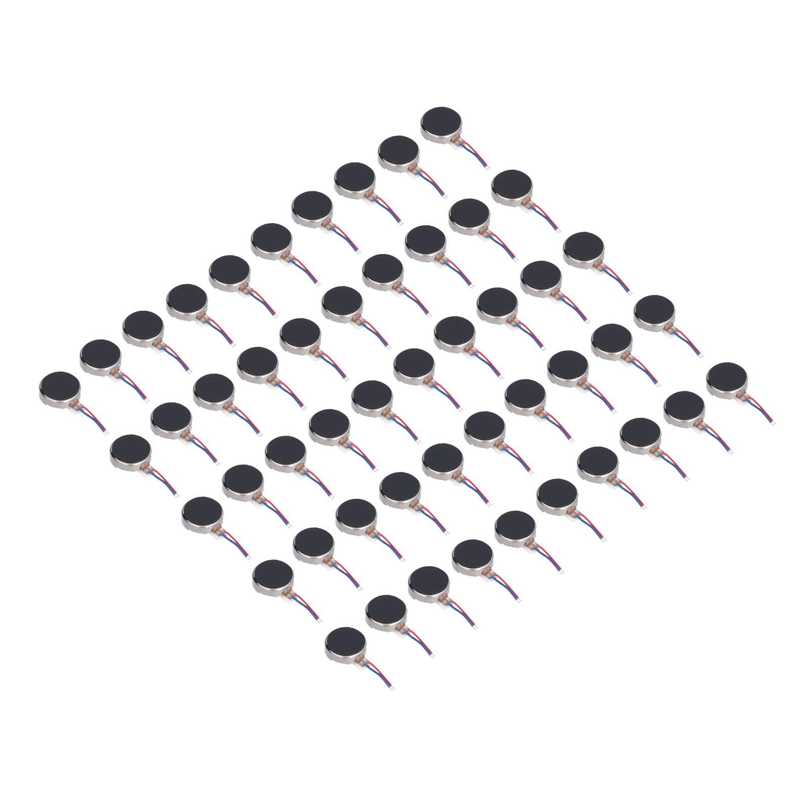 

50Pcs Mini Vibration Motors DC 3V 10x2.7mm Anti Interference Small Lightweight Low Noise Micro Vibrating Motor