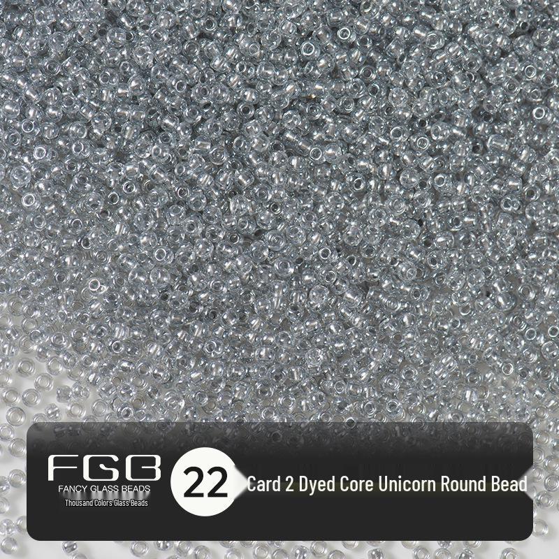 Thousand Color Unicorn Heart Glazed 2mm Round Glass Seed Beads for DIY Jewelry Accessories