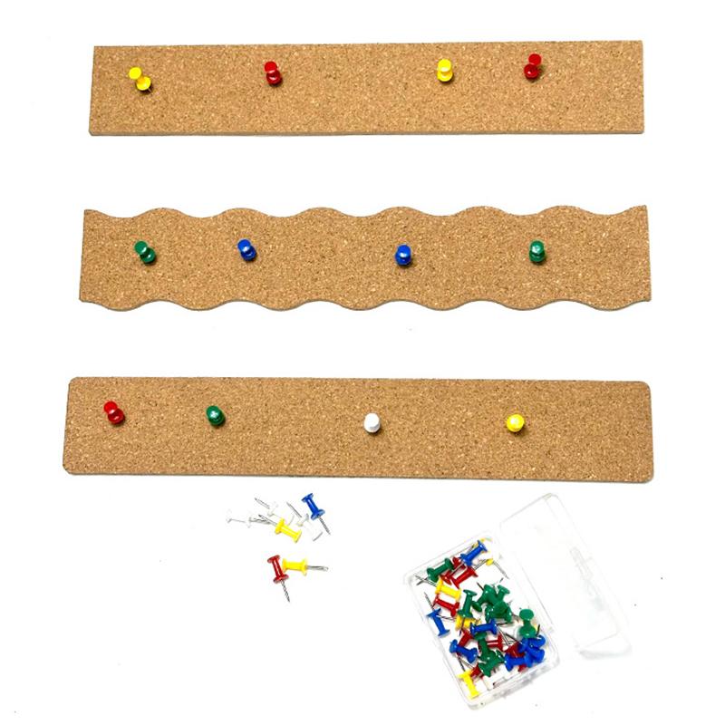 2/4 Stück Selbstklebende Korkstreifen Wandorganizer Pinnstreifen Memoboard Fotoanzeige Heim-Büro-Dekor
