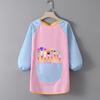 Children's Waterproof Art Smock with Logo - Reversible Apron for Painting and Eating  