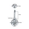 1Pc Surgical Steel Belly Button Ring Navel Nombril Piercing CZ Belly Ring Sexy Women Belly Piercing Body Jewelry Ombligo 14G