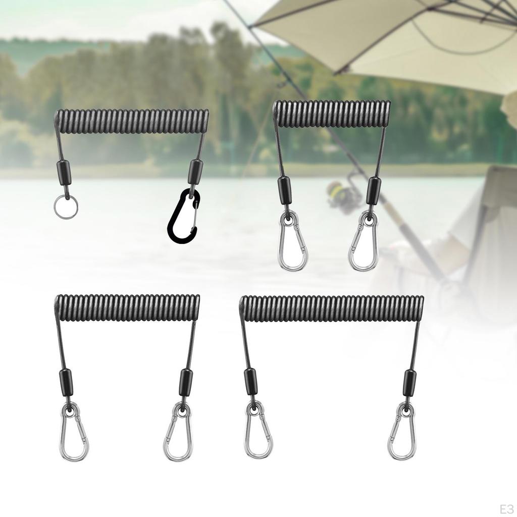 Leash for Kayak with Carabiner And Carrying Clip