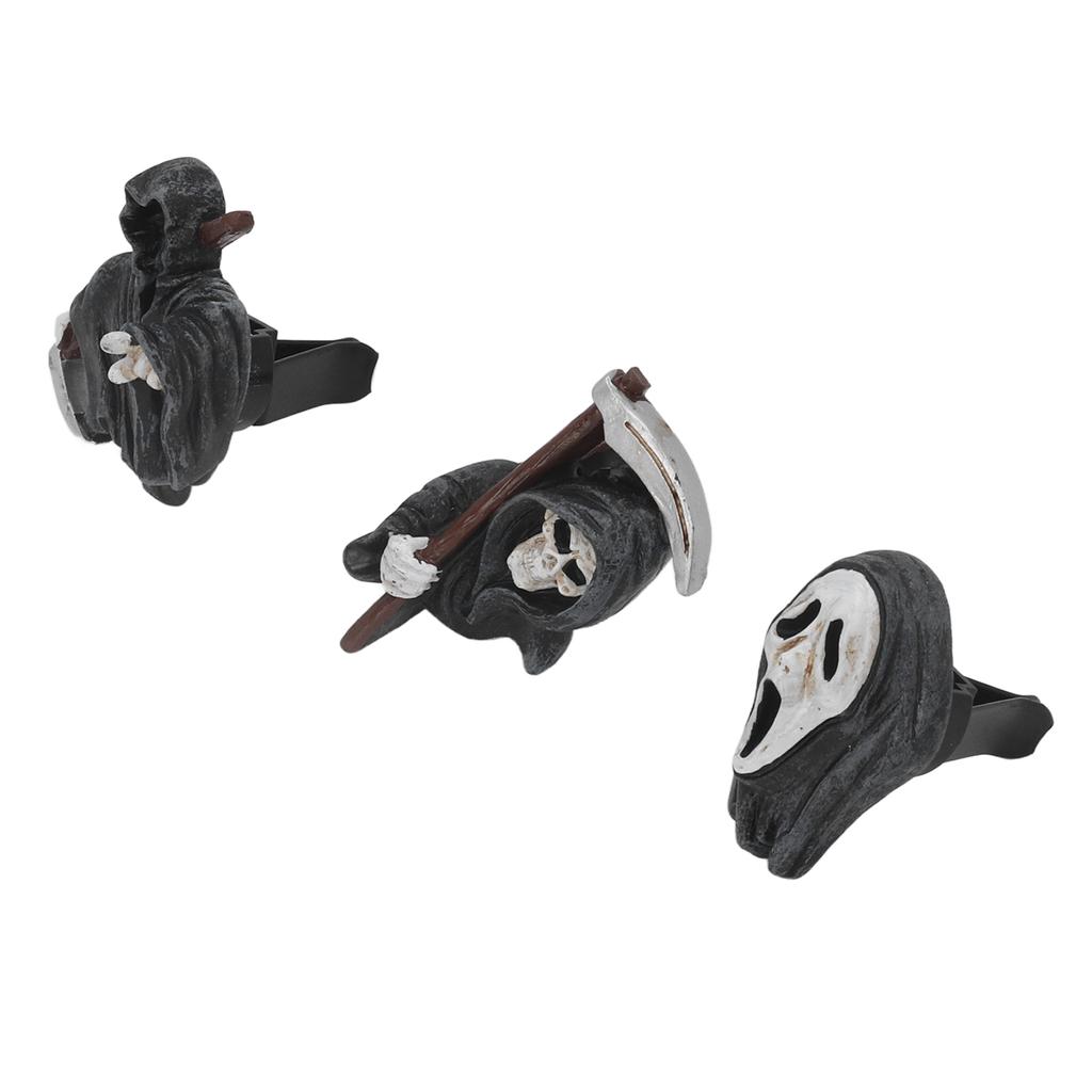 3pcs Cute Skull Car Decor Good Decoration Keep Fragrance Halloween Car Decoration for Car Home