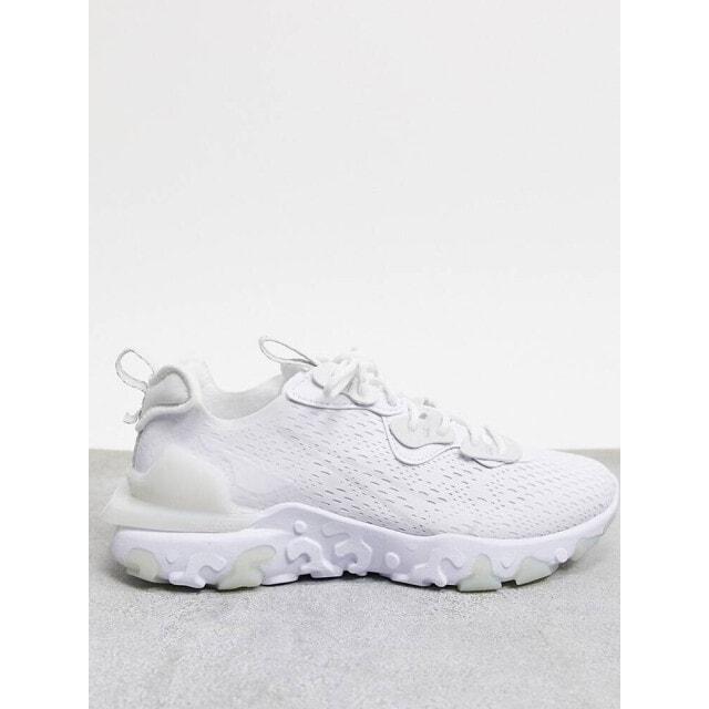 

Кроссовки Nike React Vision тройного белого цвета