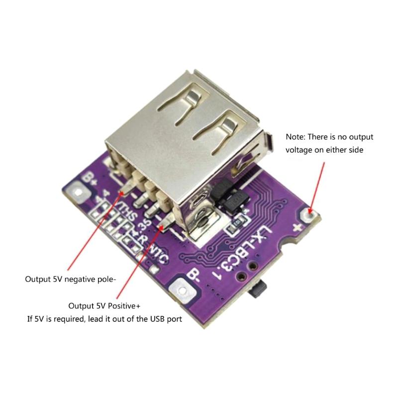 Type-C Powers Bank Motherboards 5V 3.1A Charging and Discharging Integrated Modules Protections Board for DIY Charger