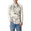 Men's Fashion Printed Raglan Long Sleeve Sports Top