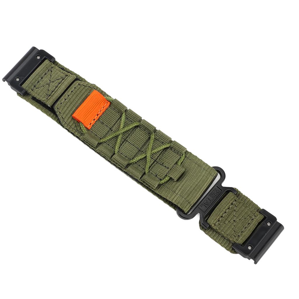 26mm Nylon Klockarmband Quick Fit Kardborre Sport Loop Ersättningsband för Fenix 8 51mm för