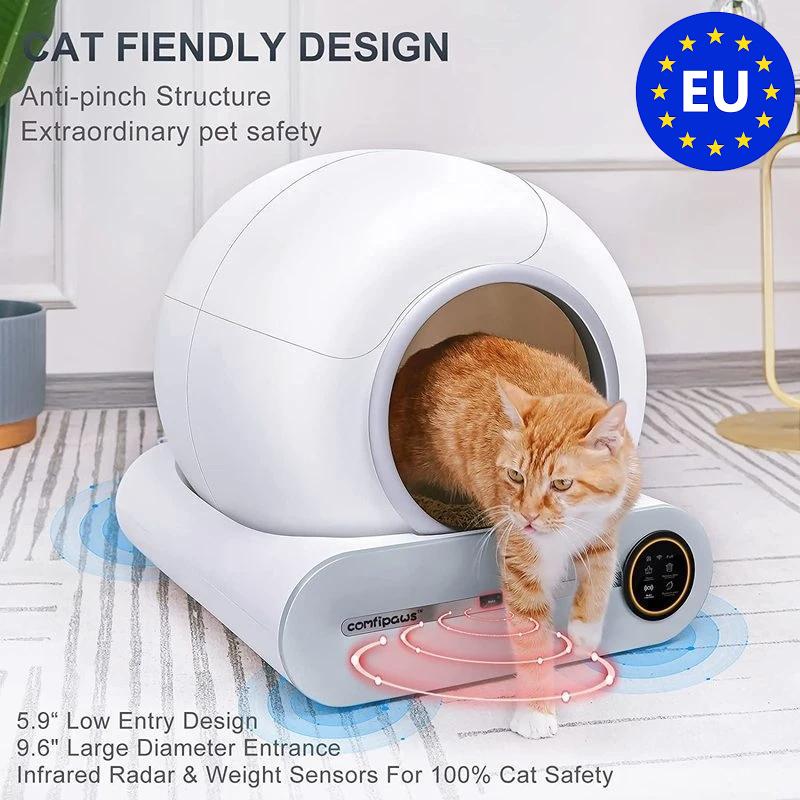 T1 Intelligent Automatic Self-cleaning Cat Litter Box Tonepee 65L Pet Toilet with App Intelligent Control