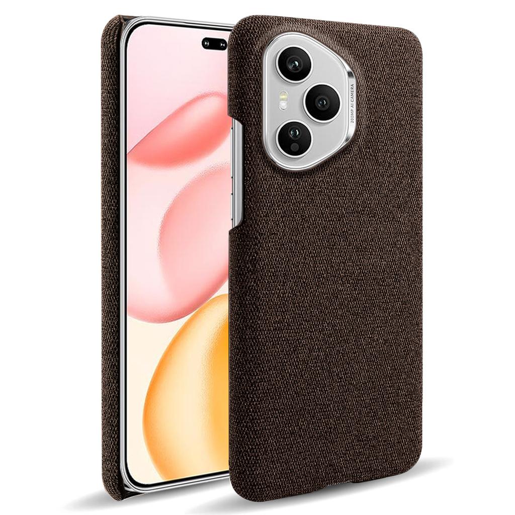 For Honor 400 Pro 5G (Global) Phone Case Cloth Texture Anti-Scratch Protective PC Back Cover