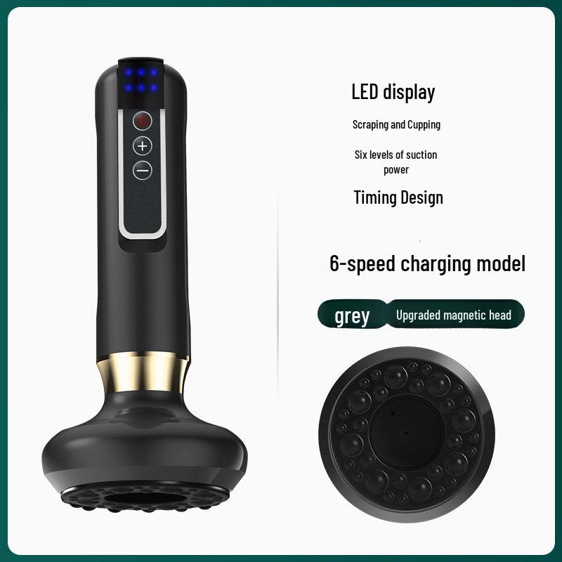Electric Meridian Scraper and Cupping Massager with Intelligent Suction