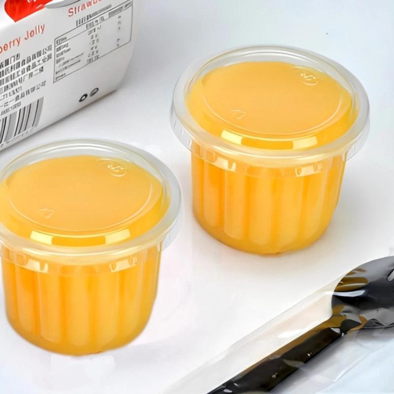 50Pcs Disposable Yogurt Cup With Lid 4Oz Party Plastic Cup 120Ml Dessert Mousse Cup Clear Disposable Pudding Cup Yogurt Cup
