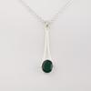 Green Onyx Gemstone 925 Sterling Silver Handmade Jewelry Designer Pendant 1.79" For Women PP-69-23