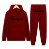 Gothic Punk Rock Letter Hoodie & Sweatshirt Set - Trendy Streetwear