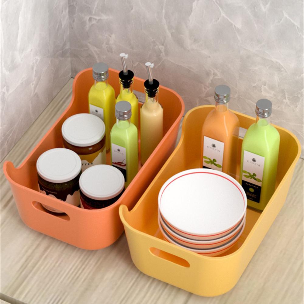 Household Multifunction Storage Basket Handle Design Fall Resistance Non-slip High Capacity Classification Storage Big Exposure