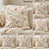 Frische Blumen und frische Kissenbezüge im Familienstil, Staubmilben-abweisend, Wohnzimmer Sofa Dekor Kissen Zimmer