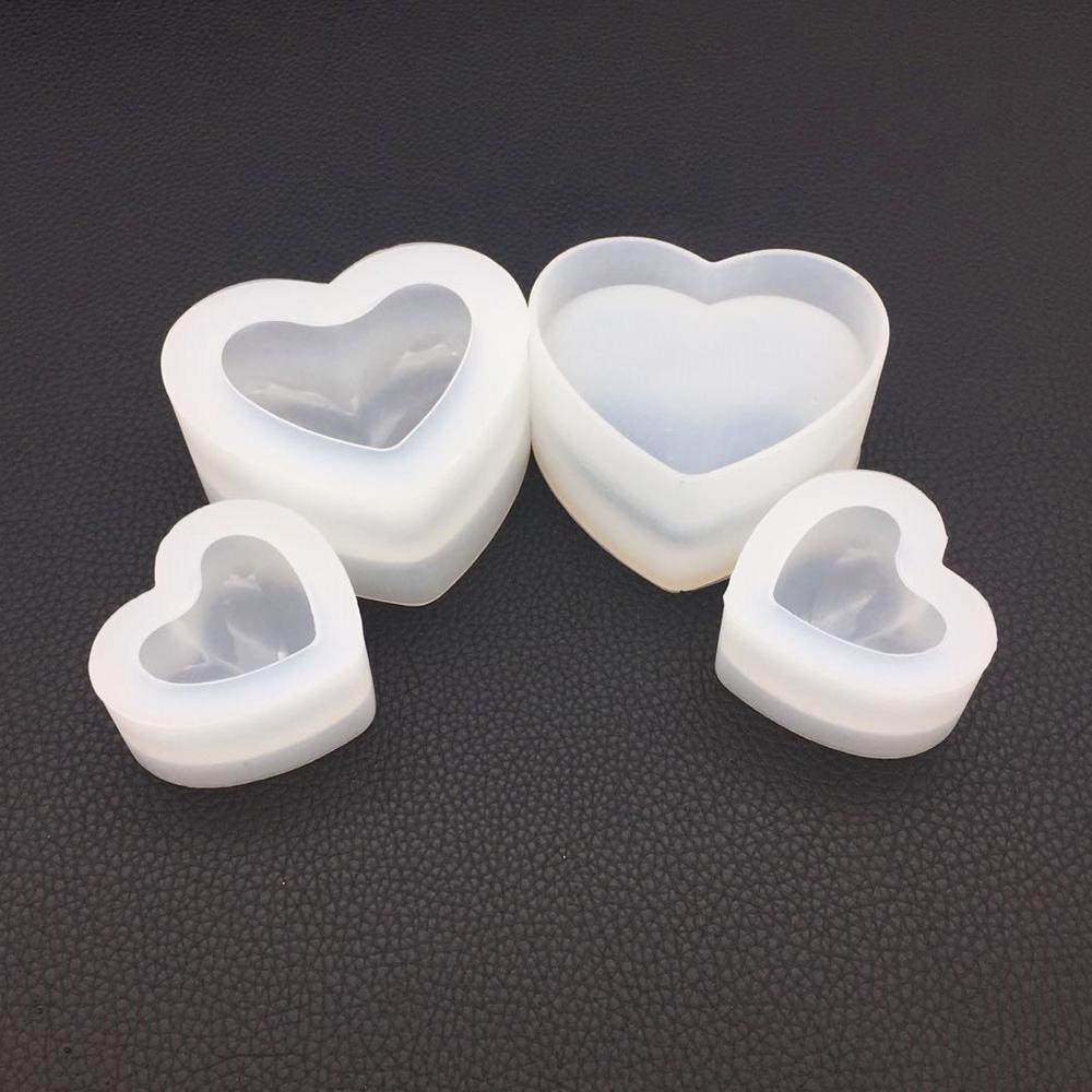 Silicone World 3D Heart Candle Silicone Mold Letters Epoxy Resin Mold DIY Crafts Aromatherapy Gypsum Soap Mold Home Decoration