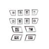 12pcs Door Lock Switch Button Cover Trims For Mercedes Benz A B CLA/GLA E Class