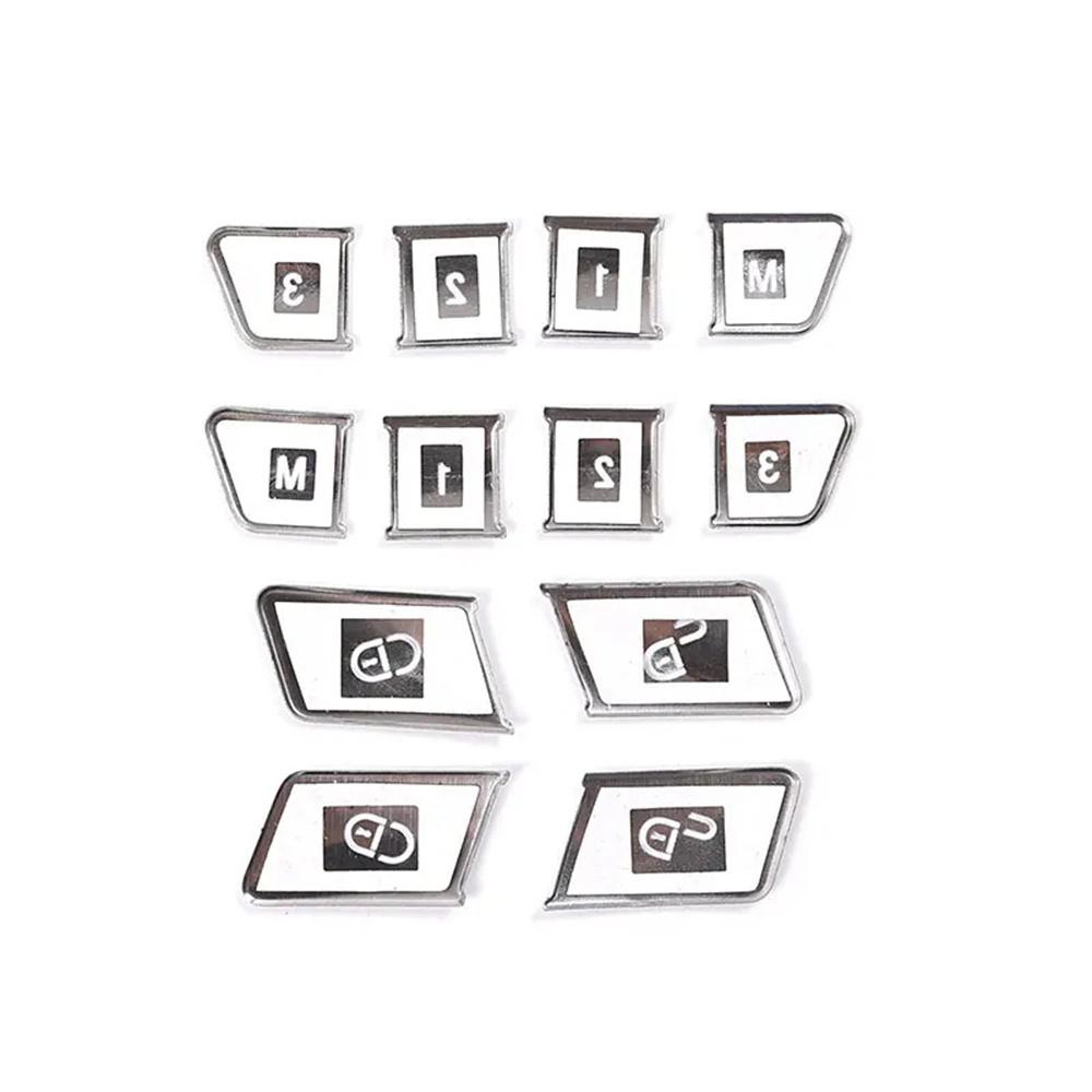 12pcs Door Lock Switch Button Cover Trims For Mercedes Benz A B CLA/GLA E Class