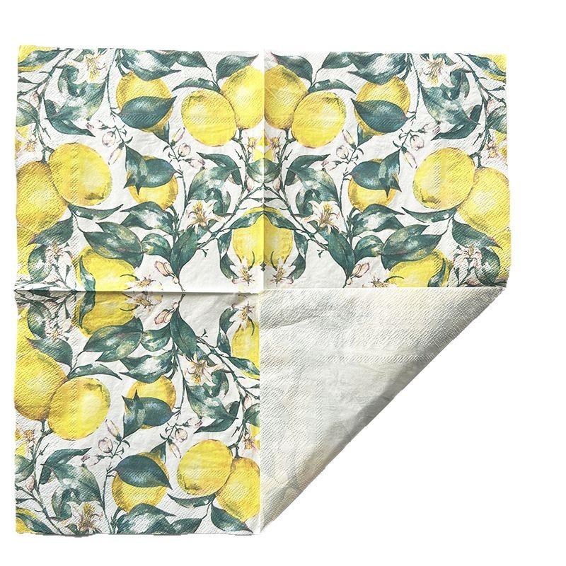 20pcs/Pac 33*33cm 2-Ply Disposable Party Napkin Fruits Pattern