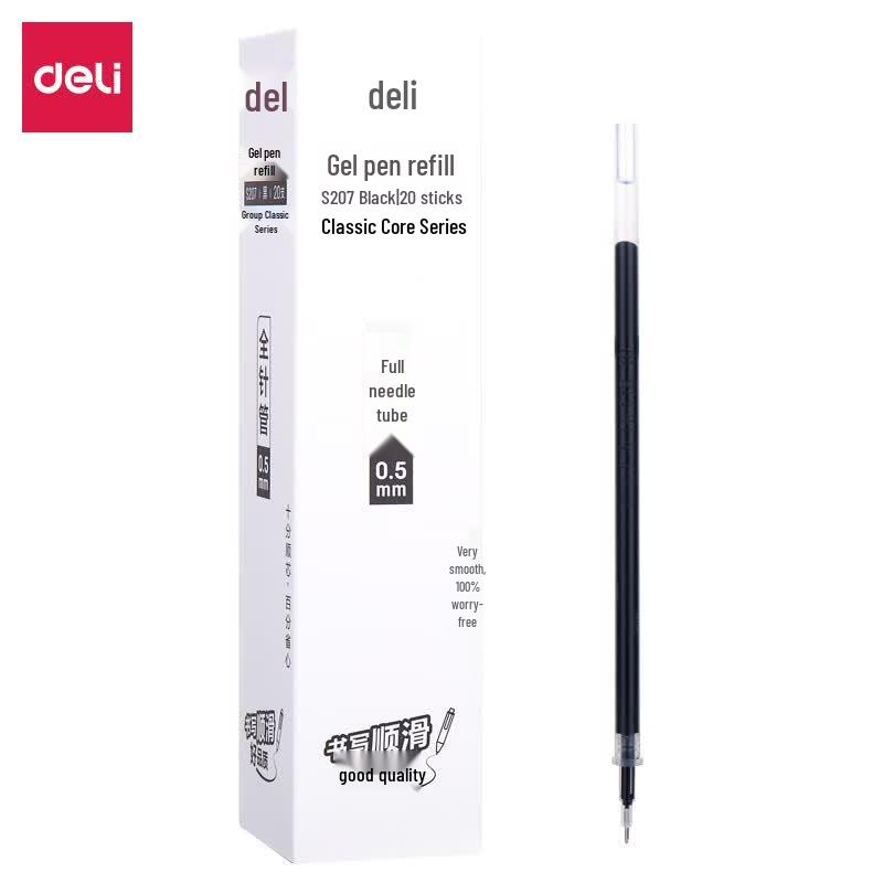 Сменные стержни для гелевой ручки Deli S207, 0,5 мм