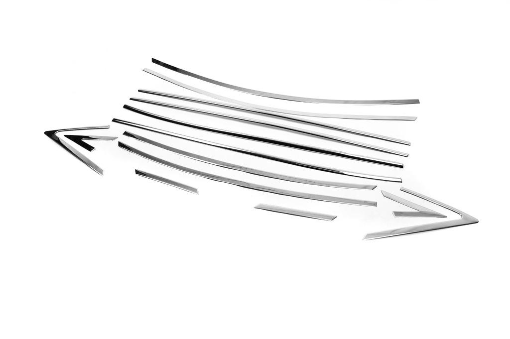 Kit complet de finisare din sticlă (14 buc, otel inoxidabil) pentru Hyundai Accent 2011-2017