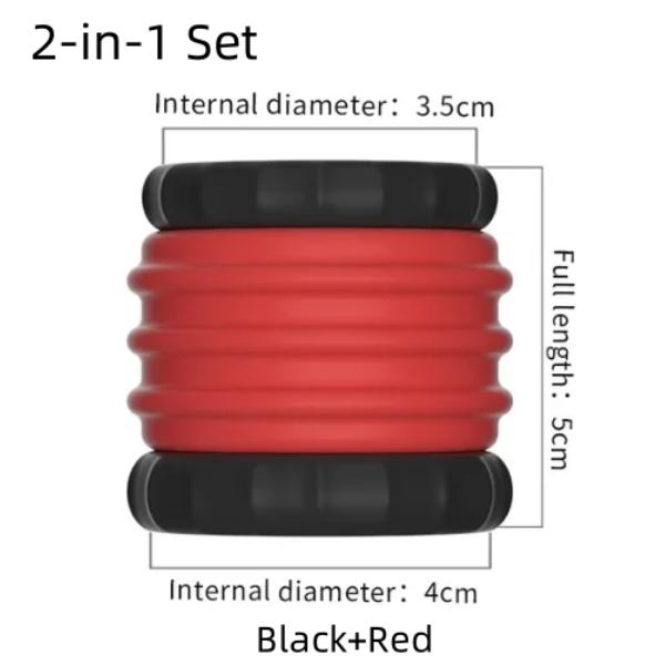 Removable Silicone Penis Ring Time Lock Cock Lasting Erection Extender Scrotal Testis Restriction Sex Chastity Toys For Male 18