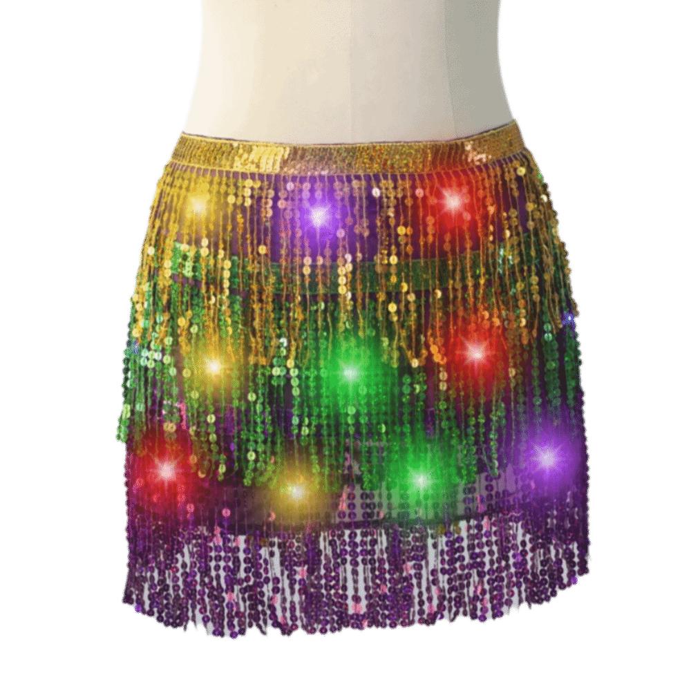 

Пояс-обертывание Танец живота Хип-шарф Блестящие костюмы для танца живота Аксессуары Хэллоуин Рождество