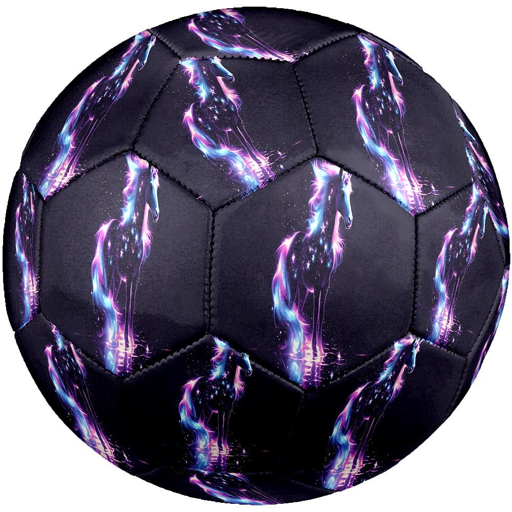 1pc Galactic Unicorn Reflection Size 5 Soccer Ball Training Football Indoor &Outdoor Sports Ball Lightweight Durable c6552