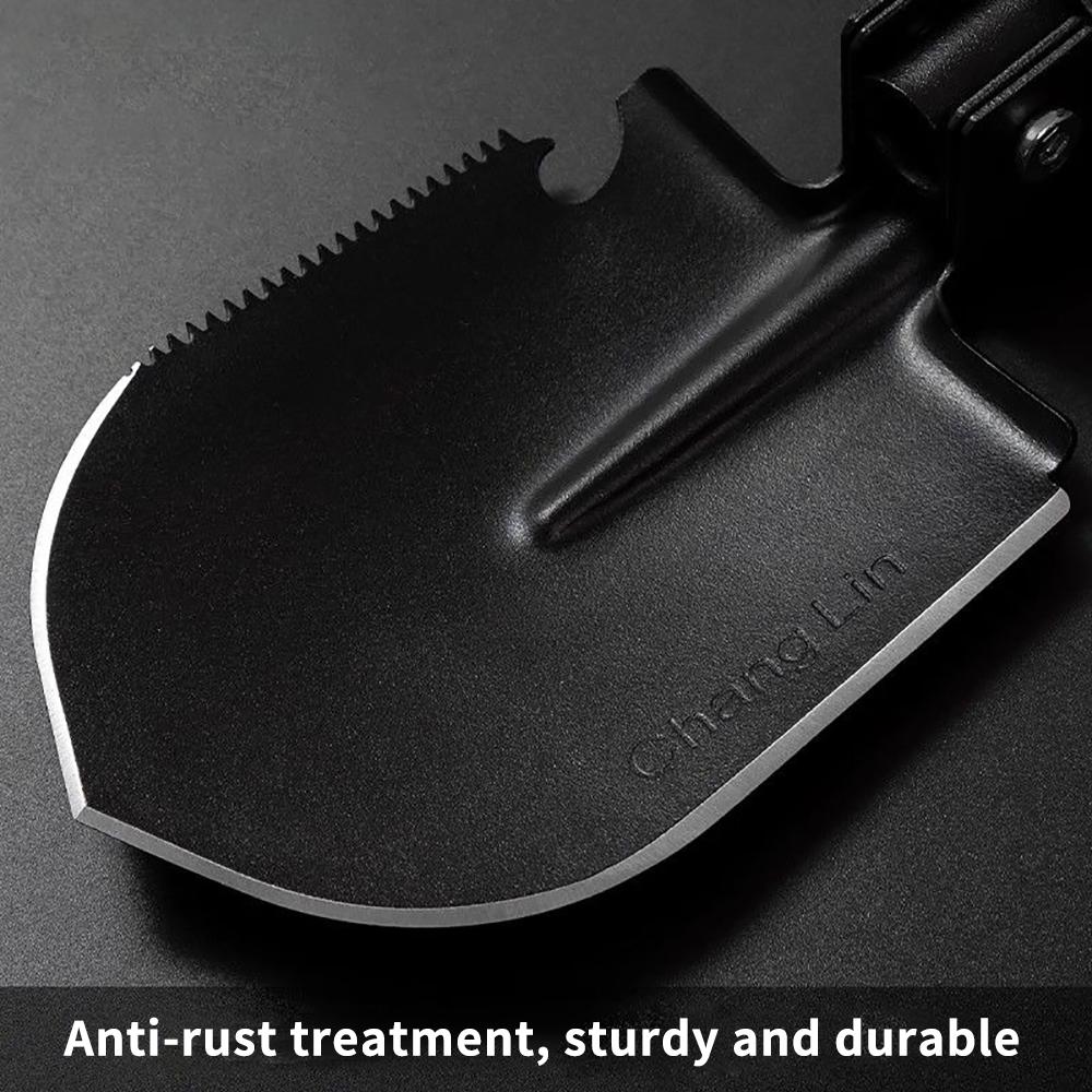 Multifunctional Garden Shovel, 3-in-1 Folding Military Shovel for Camping, Fishing, Survival